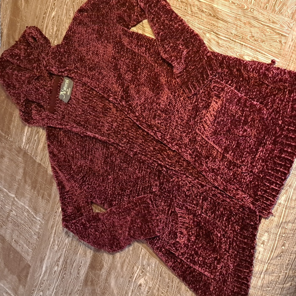 Natural Reflection Chenille Sweater Jacket